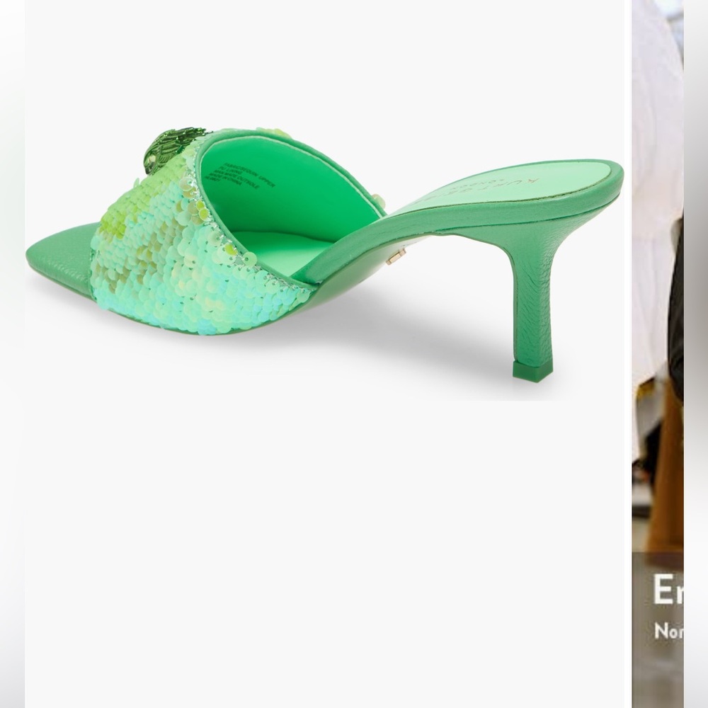 Kurt Geiger - Kensington Sequin Mule- green. Size 5.5